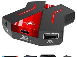 SPIRIT OF GAMER - Adaptador Teclado y Ratón - Compatible Con Mandos De PS4/PS3/SWITCH/XBOX - Convertidor de Consolas De Videojuegos - Juega Con Teclado Y Ratón Con El CROSSGAME 2 – Prise Jack incluido