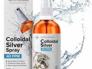 Spray de Plata Coloidal 100% Natural para Animales (Perros, Gatos) Versátil ● Cicatrizante ● Desinfectante y Antibiotico ● Picazón de perro (dermatitis, ácaros, alergia) ● Para Piel, Ojos, Oídos.