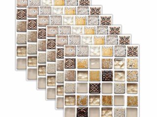 SQINAA Paneles de Pared 3D Papel Tapiz para pelar y Pegar Paneles de Pared de ladrillo para Sala de Estar Dormitorio Fondo Decoración de Pared Paquete de 6 Paneles de Pared de ladrillo,D