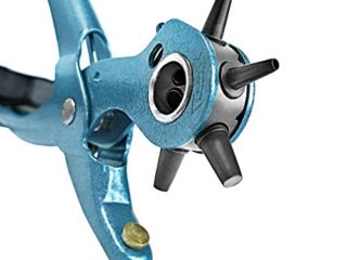 S&R Alicate Sacabocados para Agujeros Cinturones y Cuero. MADE IN GERMANY. Punzones de 2/2,5/3 /3,5/4 /4,5 mm