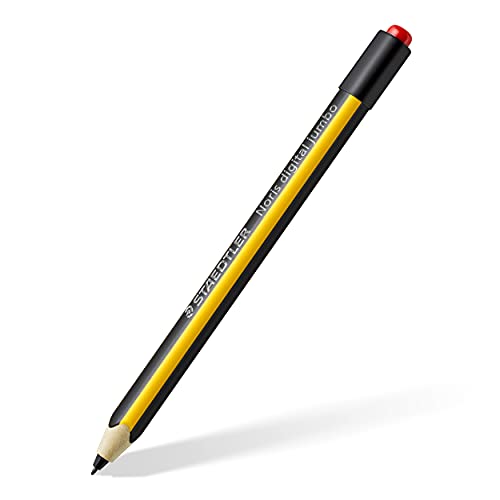 STAEDTLER Noris digital jumbo 180J 22. Stylus con tecnología EMR y goma de borrar integrada muy suave. Para escribir, dibujar y borrar sobre dispositivos digitales equipados con tecnología EMR