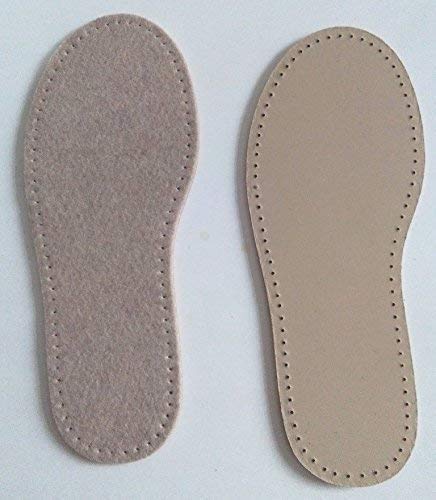 Stafil Suelas de fieltro para zapatillas de estar por casa, ganchillo, fieltro o tejer, talla 41