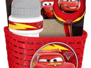 Stamp Cars Combo Basket, Drinking Bottle and Bell, Niños, Rojo, 3+