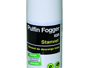 STANGEST Pulfin Fogger | Insecticida de Descarga Total | Larvicida y Ovicida | Acaba con Pulgas, Garrapatas, Cucarachas y Otros Insectos | Aerosol de Entorno Doméstico | 150 ml