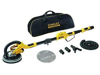 STANLEY FATMAX SFMEE500S-QS - Lijadora para paneles de yeso 750W, Ø225mm, 1700rpm, Anillo de Luz LED, Robusta y Ergonómica