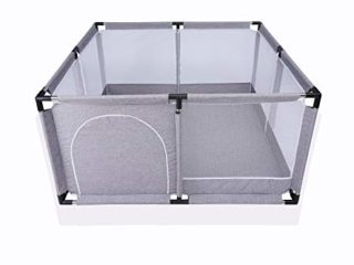 Star Ibaby Oxford XL - Parque de Bebés Ultraligero color Soft Grey