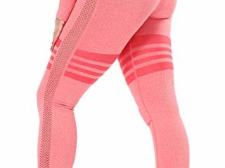 STARBILD Leggings para Mujer para Levantamiento de glúteos vitales Pantalones de compresión para Correr, Yoga, sin Costuras Adelgazamiento #B-Rosa Medium
