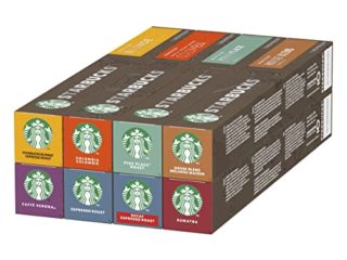 STARBUCKS Variety Pack de Nespresso Cápsulas de Café 8 x Tubo de 10 Unidades