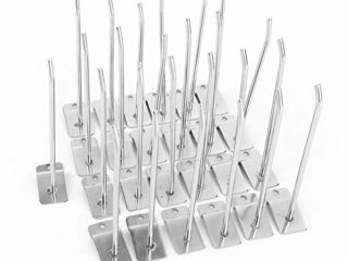 Starbun Gancho de la Pared del Panel de Lamas - 15cm 25pcs 6 Panel de Pared listón Pulgadas Gancho de la Pared del Producto Carrier Departamento Estante Gancho
