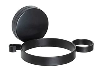 Static-Loc® Plus Pavia - Soporte para secador de Pelo, fijación sin taladrar, Color Negro
