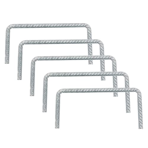STEEL MEFOBO - Pack Grapas Para Grietas - 5 piezas. Uso Profesional. Grapas de Acero Inoxidable Corrugado. Varillas en “U” para la resolución de las grietas. (300)