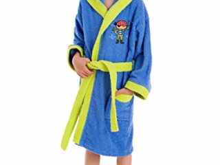 Stilia, Albornoz Ducha, Bata de Baño Bordado, Algodón 100%, Cappi (Niño años/Boy 6 to 8 Years Old), Multicolor