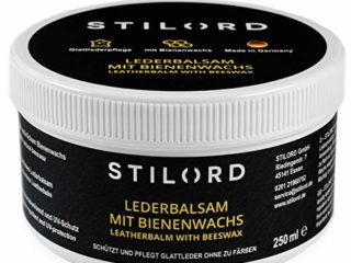 STILORD Bálsamo de Cuero con Cera de Abejas Reparador de Piel Protección e Impregnación Grasa Transparente, tamaño:250 ml