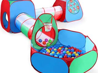 STLOVe Carpa niños,Túnel De Juego Personalizado para Juguetes De Carpa Emergente para Niños(Sin Pelota) Juguetes Cumpleaños para Niñas Niños Bebés Tiendas De Campaña.