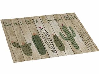 STOR PLANET Cactus Alfombra de Vinilo, 45 x 75 cm