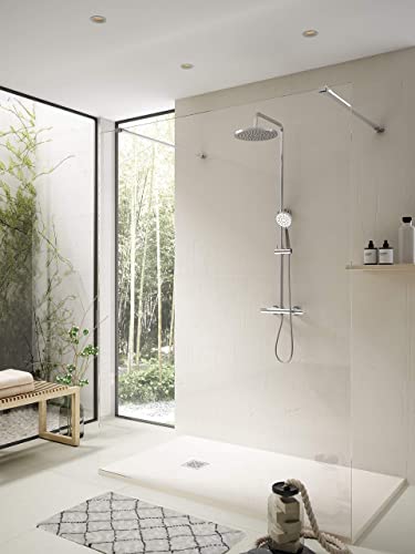 Strohm TEKA - Columna de ducha termostática HEALTHY con vaciador automático