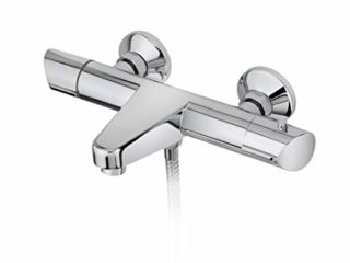 Strohm TEKA - Grifo de bañera SINEU. Termostático de baño/ducha con SafeTouch, y anti-quemaduras.