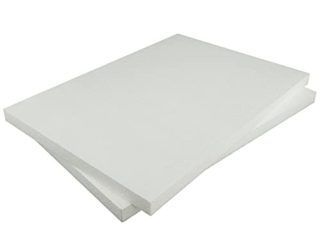 Styropor Planchas de poliestireno rectangulares, 297 x 420 x 20 mm, 2 Unidades para Manualidades, modelismo, proyectos creativos, Blanco, A3 29,7x42x2 cm