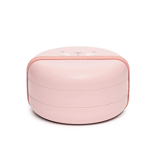 Suavinex - Set Platos Combinables Para Comer Fuera de Casa Capacidad 2 Comidas Apto Para Microondas y Lavavajillas Para Bebés +4 Meses, Color Rosa (306749)