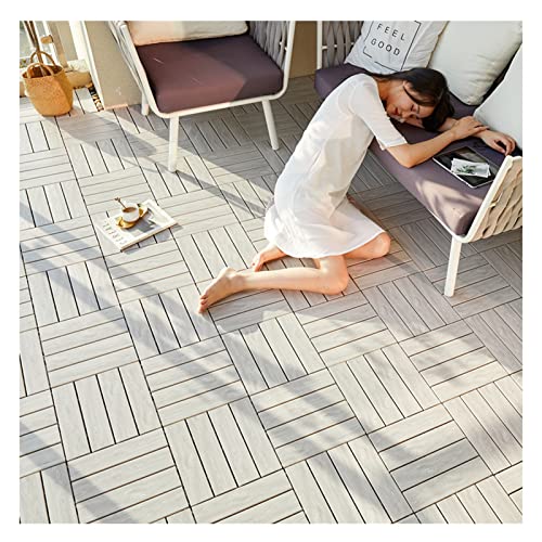 Suelo Madera Exterior Suelo Entrelazado De Madera, Suelo Laminado Interior Portátil Y Duradero, para Balcón Y Pasillo Interior(Size:120x60 cm)