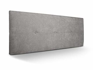 SUENOSZZZ - Cabecero de Madera Jazmin, tapizado Acolchado, en Tela Rio2 Color Gris Cabeceros Madera para Dormitorio | Cama Matrimonio | Cama Juvenil | Camas de 140 cm, 135 cm, 120 cm