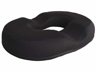 Sumex Cojín Redondo con Espuma de Memoria, Anillo de 43cm x 34.5cm, Ideal para Hemorroides, Embarazo, Dolor en el Cóccix para, Oficina, Casa, Coche o Viaje