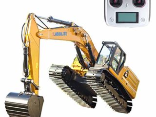 Sunbary Excavadora teledirigida 1:16, 2,4 GHz, accionamiento hidráulico RC con 22 canales, función completa, regalo para niños y adultos