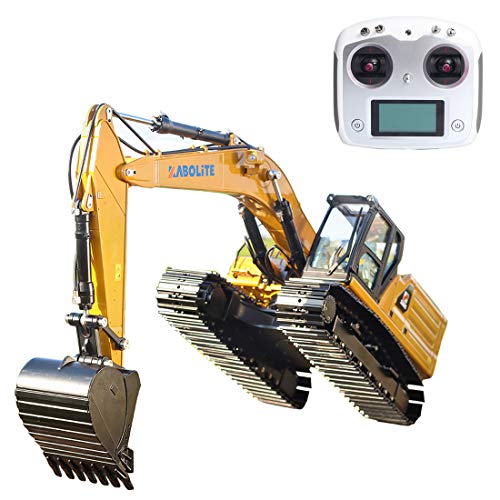 Sunbary Excavadora teledirigida 1:16, 2,4 GHz, accionamiento hidráulico RC con 22 canales, función completa, regalo para niños y adultos