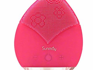 【Sunmay Leaf】SUNMAY Sonico Limpiador Facial y Masajeador, Silicona Orgánica Recargable Waterproof Masaje Facial, Anti-Aging Limpiador de piel y Deep Exfoliator para Facial Polaco y Scrub