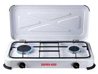 Super Ego SEH024800 Cocina Gas portátil, Blanco, 60x10x30 cm