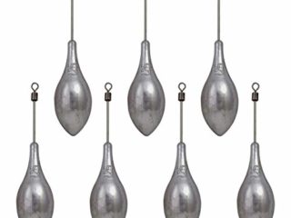 Super Net Cali Plomo Pesca Mar Surfcasting 125 Gramos (Pack 7 Unidades). Modelo Portugués con emerillón quitavueltas. (Gris Plomo)