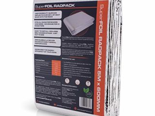 SuperFOIL RadPack- Lámina aislante de radiador de alto rendimiento (5 mx 60 cm) - Lámina de burbuja reflectora de calor reflectante de 3 mm | Conserva el calor, ahorra energía, ahorra dinero: aísla más de 3 radiadores por paquete