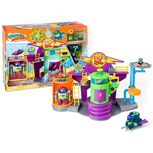 SUPERTHINGS RIVALS OF KABOOM SuperZings - Laboratorio Kazoom Lab Battle (PSZSP112IN10) con Figuras de Enigma y Profesor K