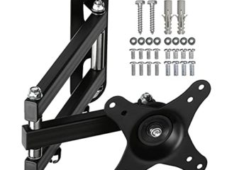 Suptek Soporte TV Pared, Soporte Monitor Pared para de 15-32 Pulgadas de hasta 13 kg, Puede Girarse/Inclinarse/Extenderse VESA 100x100/75x75mm, Soporte Television Pared- MA2720