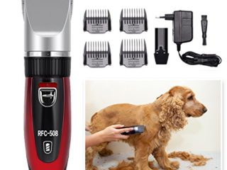 SURKER Cortapelo Perro Cortapelos Profesional para mascotas pequeñas medianas y grandes,perros, gatos y otros animales, 2 baterías