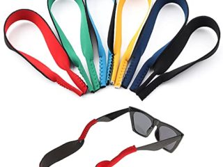 Surplex Paquete de 6 Gafas de neopreno con cordón elástico Correa de retención para gafas deportivas y gafas de sol, Porta gafas Gafas para la cabeza Banda para la cabeza Flotador antideslizante Cuerd