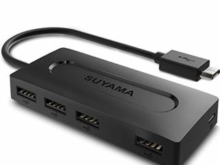 SUYAMA USB OTG Adaptador para TV Stick 4K,All-New TV (2017), Nintendo Classic Mini, Sony Playstation Classic - Adaptador Micro USB HUB con Fuente de alimentación