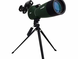 Svbony SV28 Telescopio Terrestre 25-75x70 Impermeable Prisma BAK4 Lente óptica Recubierta MC Zoom Spotting Scope con Trípode y Adaptador de Smartphone