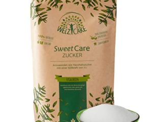 SweetCare Premium – 1 kg – sustituto del azúcar – 100% vegano – sin calorías – bajo en carbohidratos – con eritritol y Stevia – Fabricado en Alemania
