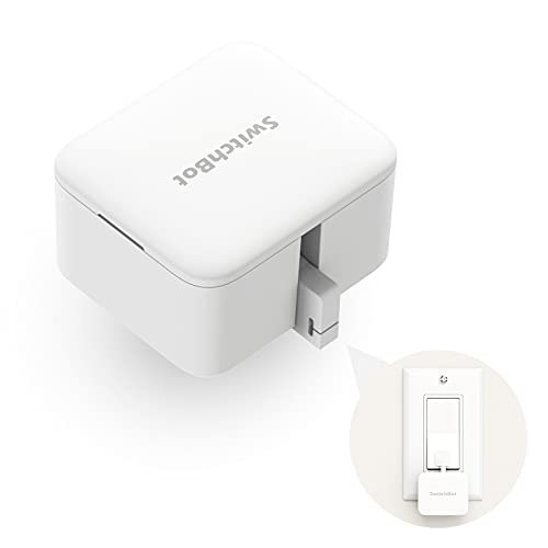 SwitchBot - Interruptor inteligente, sin cableado, aplicación inalámbrica o control de temporizador, Compatible con Alexa, Google Home, HomePod, IFTTT usando SwitchBot Hub Mini