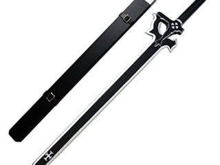 Sword Art Online-SAO-Kirito/Kirigaya Kazuto Espada de madera COS Modelo de arma utilería para los amantes anime, Cosplay personaje anime japanese juego decorativo juguetes Katanas, 104cm