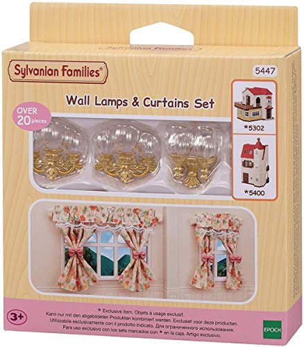 Sylvanian Families- Set de candelabros y cortinas, Color (EPOCH 5447)