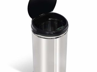 T-LoVendo 1 Cubo de Basura Automatico con Sensor de Movimiento 30 litros Acero INOX