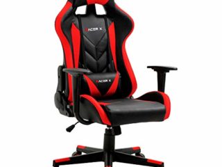 T-LoVendo Silla Gaming Oficina Racing Sillon Gamer Racer X Profesional Videojuegos PC, Universal