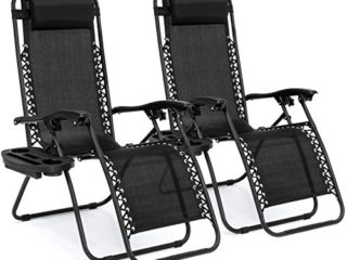 T-LoVendo TLV-TMB Tumbonas Plegables Exterior Gravedad Zero 2 Unidades, Universal