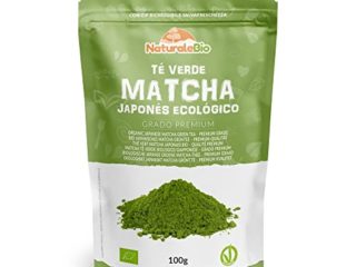 Té Verde Matcha Orgánico Japonés En Polvo - Grado Premium - 100g. Té Matcha Biológico Japonés. Té Bio Grado Premium. Matcha Ecológico Cultivado En Japón, Uji, Kyoto. Ideal Para Beber, Cocina, Latte