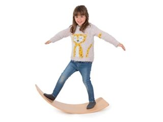 Tabla Curva Montessori niños. Tabla de Equilibrio de Madera Montessori Niños Balance Board MAX 70 kg Bebe wobbel Balancin Waldorf Juguetes Juegos Psicomotricidad Infantil