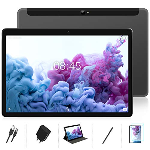 Tablet 10 Pulgadas WI-FI+Cellular 4GB RAM + 64GB ROM Android 10.0 MEBERRY Tablets, 128GB Ampliable | Google GMS | Dual SIM + Doble Cámara (5MP +8MP) | 8000mAh | Bluetooth | GPS - Gris