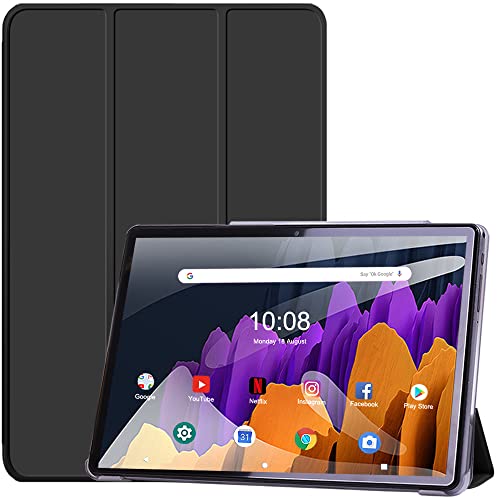 Tableta de 10 Pulgadas, tarjeta Dual Sim, Wi-Fi con 10.1'' IPS, Android 10, 4GB RAM + 64GB ROM, adecuada para Meet/Bluetooth/GPS/OTG, sonido estéreo con doble altavoz, color negro