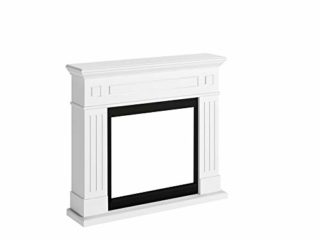 Tagu FM462-WH1 Marco decorativo de madera Larsen White para chimenea eléctrica empotrada Dimensiones LxAxA 110x24,9x94,9 cm